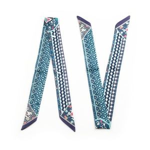 2 Twilly Scarves - Handbag Purse Twilly Scarf Pair